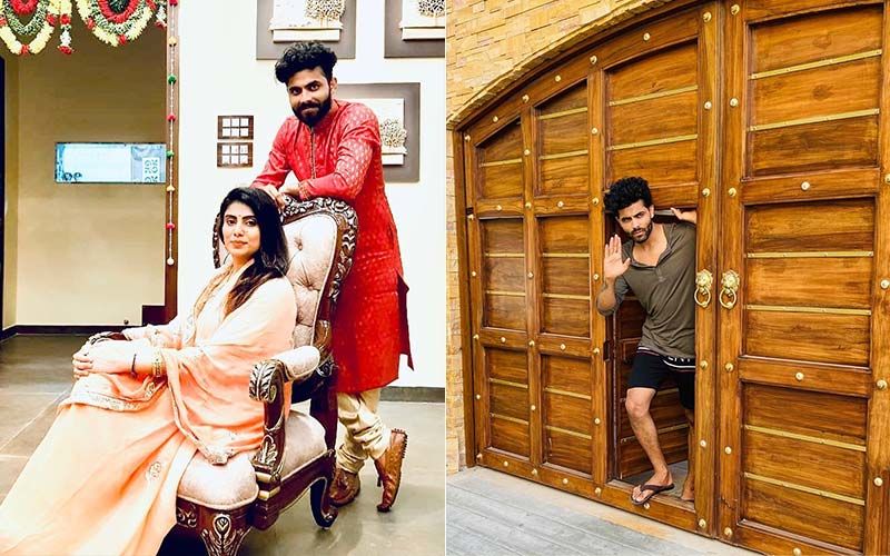 How are the exteriors of Ravindra Jadeja's house designed?