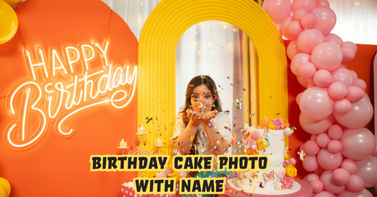 Birthday Cake Photo with Name