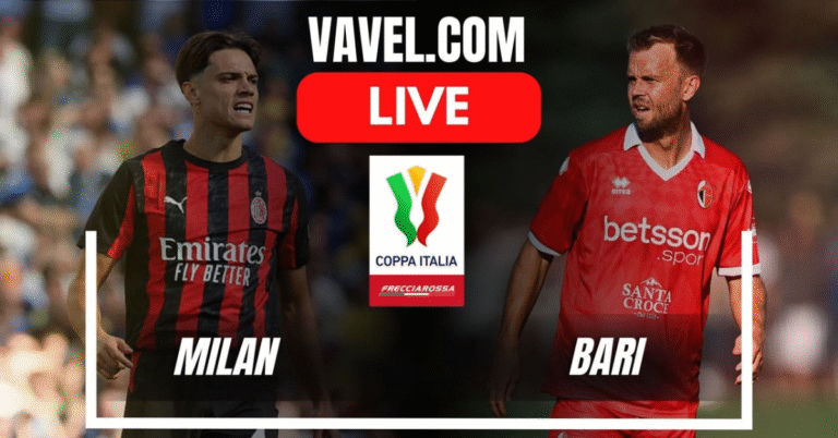 AC Milan vs SSC Bari Timeline