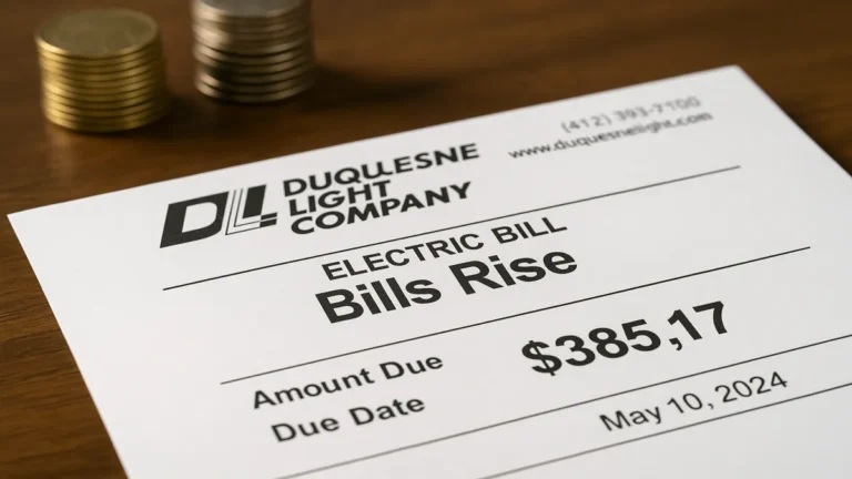 Duquesne Light Company Bills Rise