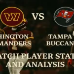 Washington Commanders vs Tampa Bay Buccaneers Match Player Stats