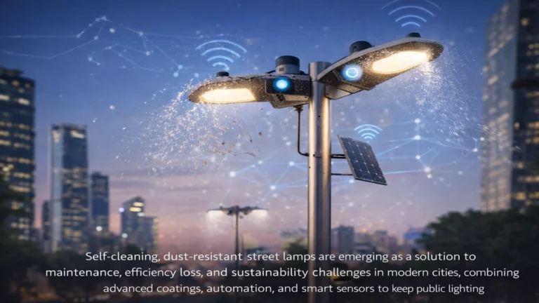 Self Cleaning Street Lamp Research Dust Resistant Lamp Project Exist Guide